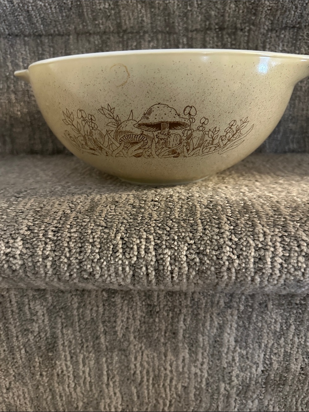 Pyrex "Forest Fancies" mushroom pattern